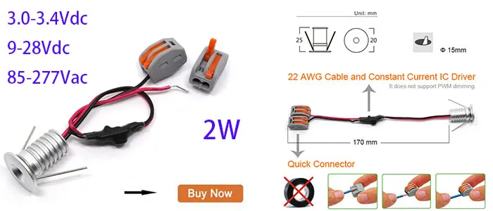 Conduziu a Luz do Armário Conduziu a Luz do Ponto de 15mm Dimmable w Mini Downlight Recesso Led Férias Luz 5 Anos Warrranty Ac85-265v 6 Pcs 1 15 China led spot Suppliers
