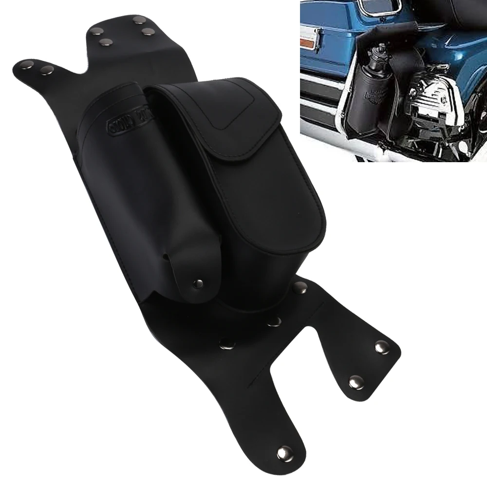 Neverland Motorcycle Left Saddlebag Guard Bag with Water Bottle Holder