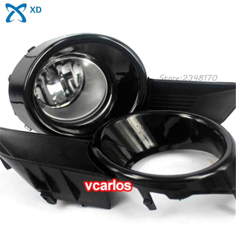 

Free Shipping Fog Light set Fog lights Lamp for Toyota HighLander 2008~ON Clear Lens PAIR SET + Wiring Kit