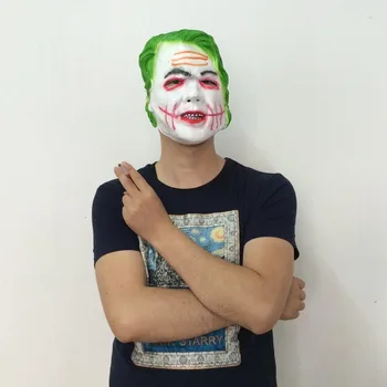 

11.11 Batman Joker Latex Mask Clown Robber Masques CS Halloween Masquerade Party Dark Knight Mask Costume Christmas Gift for Men