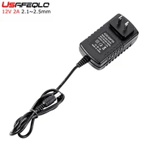 1 шт. 12V2A AC 100 V-240 V адаптер преобразователя DC 12V 2A 2000 ma источник питания с европейской вилкой 5,5 мм x 2,1 для светодиодный камеры видеонаблюдения