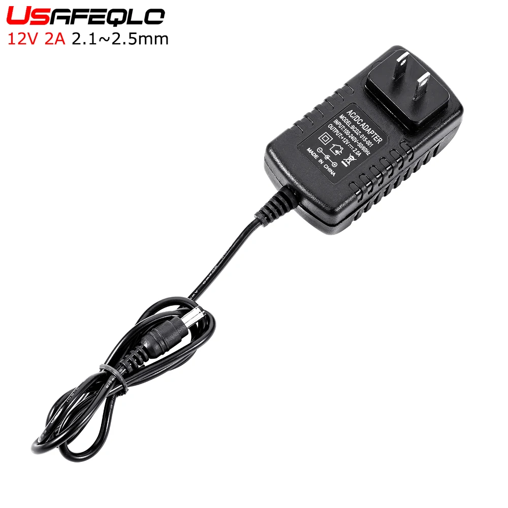 

1PCS 12V2A AC 100V-240V Converter Adapter DC 12V 2A 2000mA Power Supply EU Plug 5.5mm x 2.1 for LED CCTV Camera
