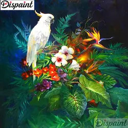 Dispaint полный квадратный/круглый дрель 5D DIY алмазов картина "Птицы и цветы" вышивка крестом 3D домашний Декор подарок A10873