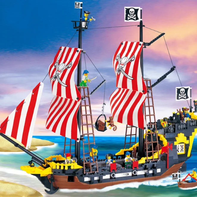 

Enlighten Blocks Pirates Ship sets Compatible Building Blocks Educational Building Kids Toy Gift