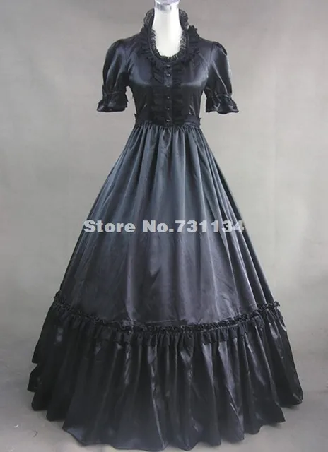 Satin Victorian Dresses