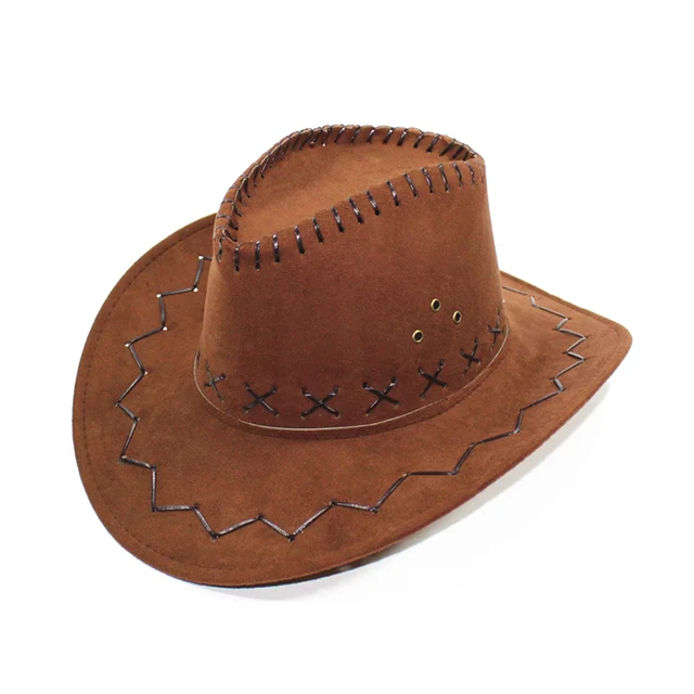 High Quality Wide Brim Cowboy Hats Men Women Western Style Party Travel
