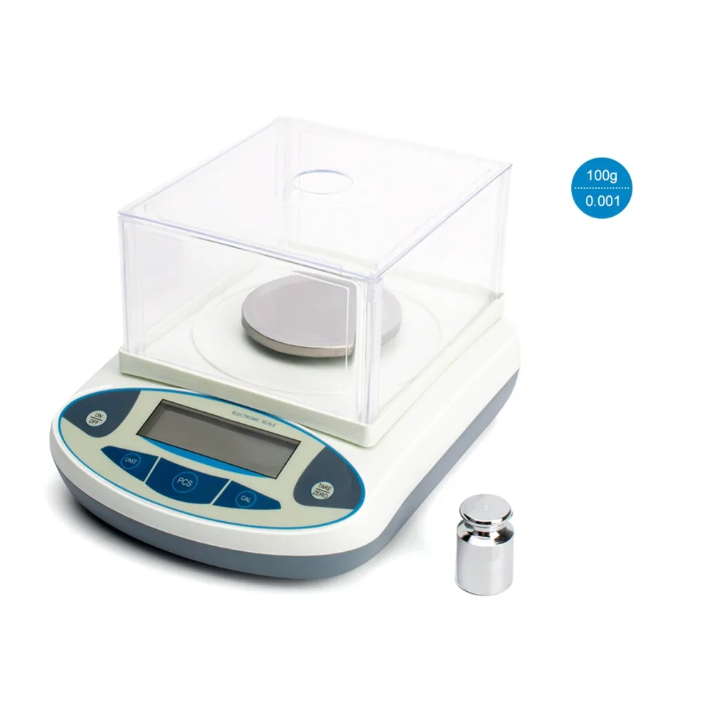 

100g 0.001g Scale Digital Precision Electronic Balance LCD Backlight Scientific Lab Analytical Jewelry Kitchen Weight Scale
