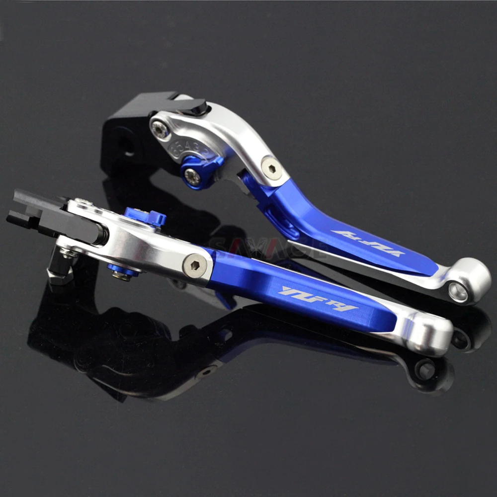 Brake Clutch Lever For YAMAHA YZFR1 YZF R1 2009 2014 Blue+Silver