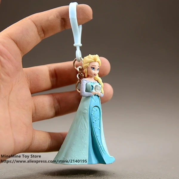 ZXZ Frozen Elsa princess 8cm mini doll Action Figure Posture Anime Decoration Collection Figurine Toy model for children gift