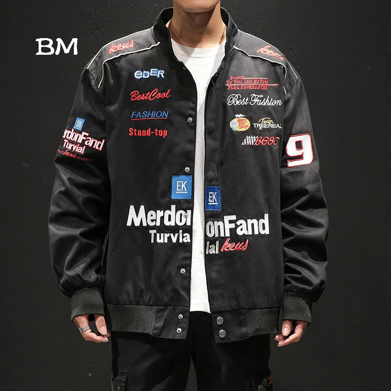 High quality Full body embroidery hip hop bomber jacket men japanese streetwear jacket man 5xl motorcycle coat Casual Cargo High quality Full body embroidery hip hop bomber jacket men japanese streetwear jacket man 5xl motorcycle coat Casual Cargo