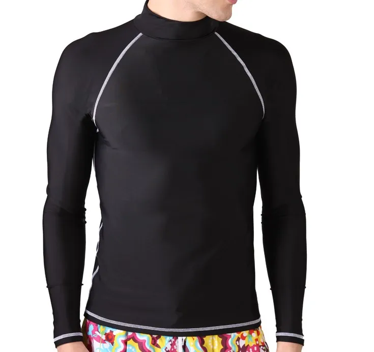 طفح الحرس الشمس حماية الغوص طويلة الأكمام ملابس السباحة عالية الجودة ليكرا Rashguard للرجال بذلة تصفح قميص 6 ألوان طفح الحرس الشمس حماية الغوص طويلة الأكمام ملابس السباحة عالية الجودة ليكرا Rashguard للرجال بذلة تصفح قميص 6 ألوان