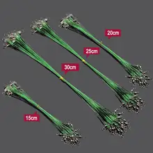 10 шт./лот рыболовную леску линия поводок приманки рыболовный крючок линии трассировки проволочный вдеватель Оснастки Поворотный Spinner Спиннинг на акулу эксперт 15/20/25 см#137