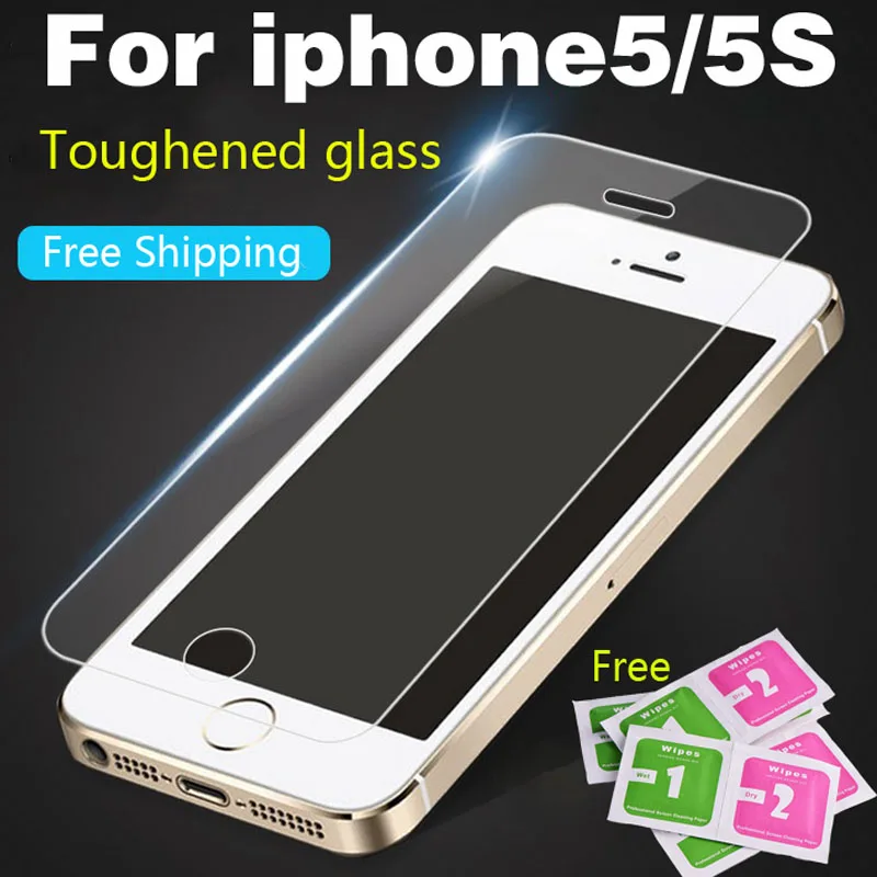 Защитный Стекло на для Iphone 5 5S 5C SE premium закаленное Экран протектор HD защитное