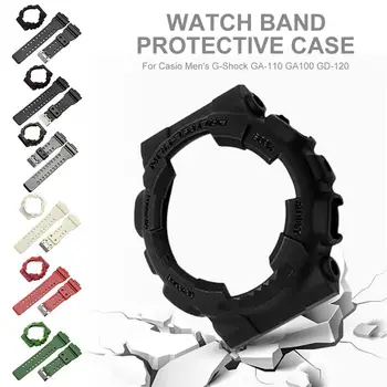 

Silicone Rubber Watch Band Accessories Replacement Wrist Band Strap With Steel Clasp For Casio Men's G-Shock GA-110 GA100 GD-120