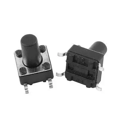 

100pcs Momentary Tact Tactile Push Button Switch SMD SMT PCB 4 Pin 6 x 6mm x 9mm
