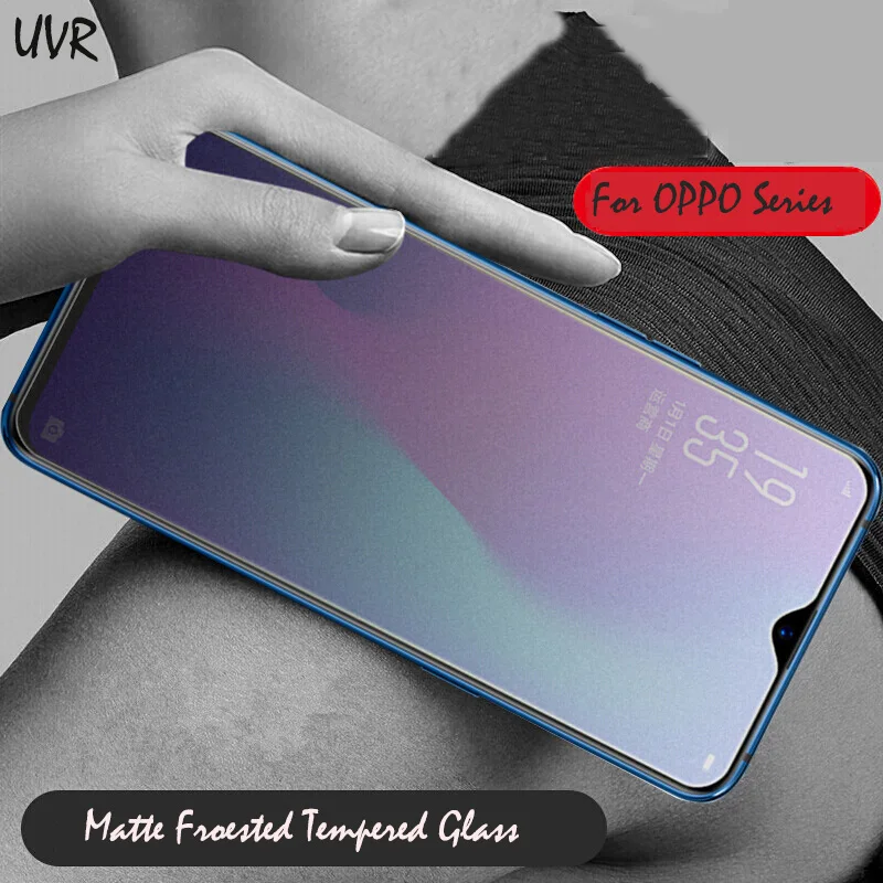 Матовое матовое стекло для OPPO F5 F7 F9 Pro R15 R17 R15X закаленное A73 A77 A79 A83 без отпечатков