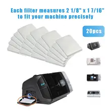 Универсальные сменные фильтры одноразовый хлопковый фильтр для ResMed S9/S10 медицинский вентилятор CPAP Хранитель сна 20шт