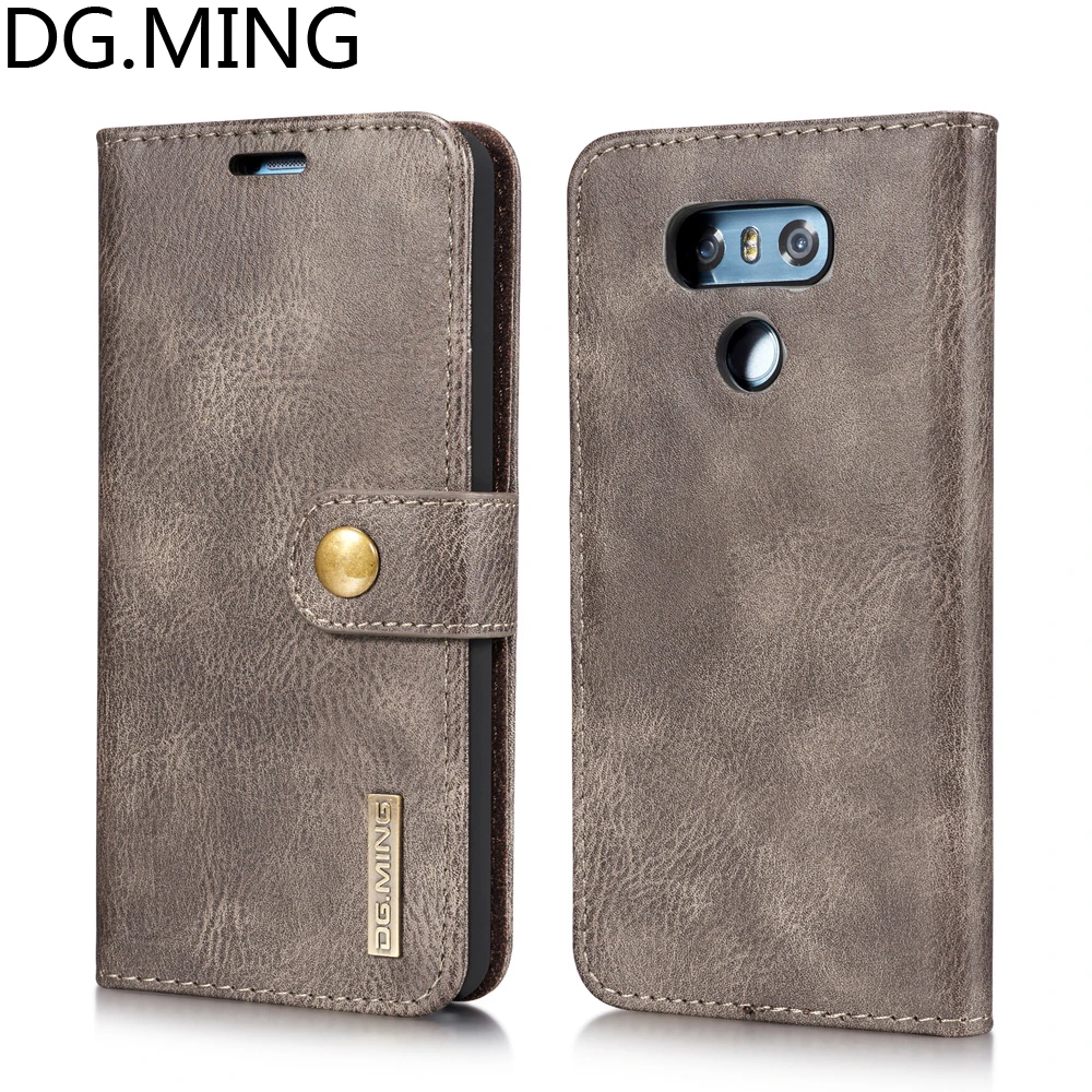 

DG.MING Retro Phone Bags Case for LG G6 G6+ Cover H870 H871 H872 H873 US997 VS988 LS993 PU Leather Case With Card Pocket Housing