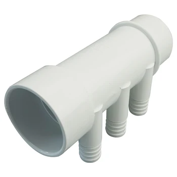 

PVC Water Manifold 2"S x 2" S with 6 3/4" Ports , 2" PVC Manifold female inlet and male outlet,Spa Hot tub