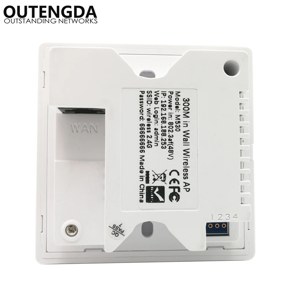 Настенная Беспроводная розетка 300 Мбит/с 802.3af|ap router|wifi extenderin wall |