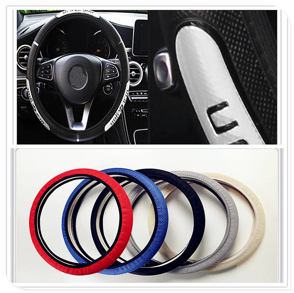 

Car Steering wheel Cover Anti-Slip styling for Renault Alaskan Trezor Talisman Kwid Espace Kangoo EZ-GO Captur Arkana Zoe