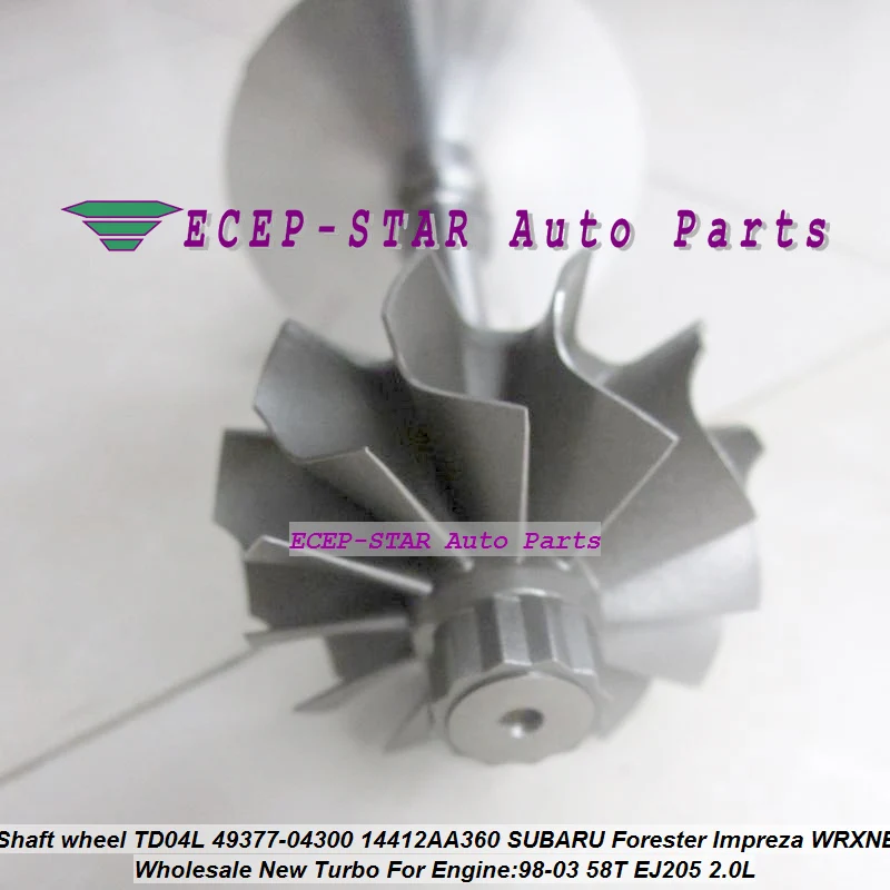 ph Turbo rotor assembly shaft wheel TD04L-13T-6 49377-04300 14412-AA360 For SUBARU (2)
