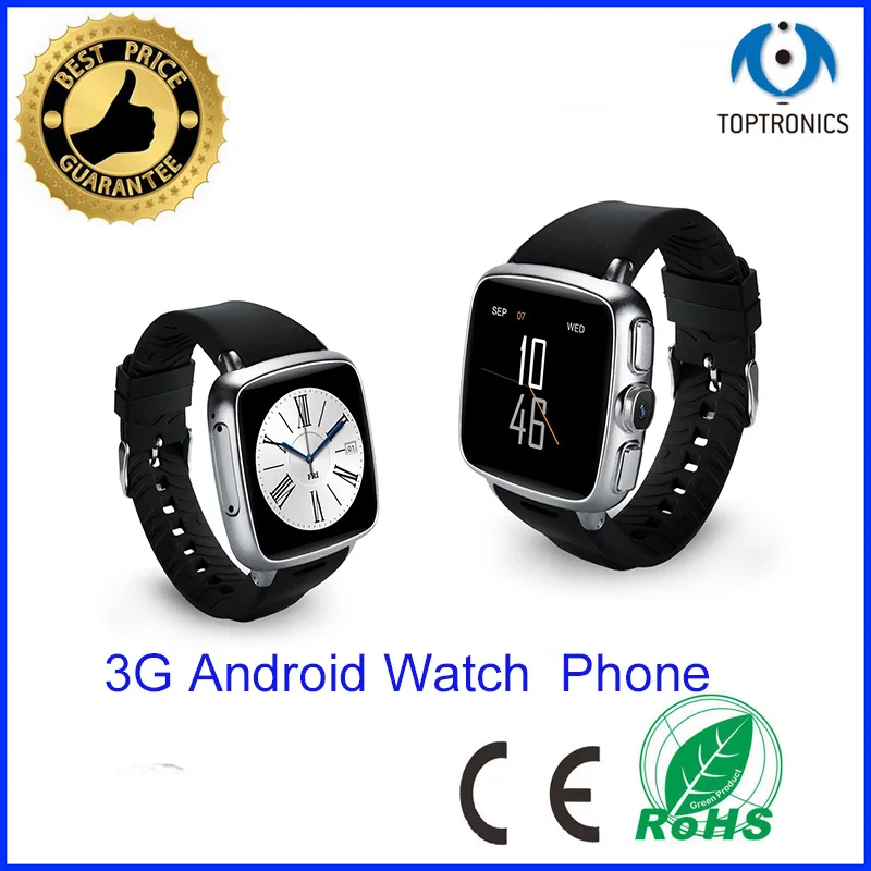 

3G Android 5.1 Watch Phone with sim card camera support 512M RAM 4G ROM GPS bluetooth for ios apple iphone samsung huawei xiaomi