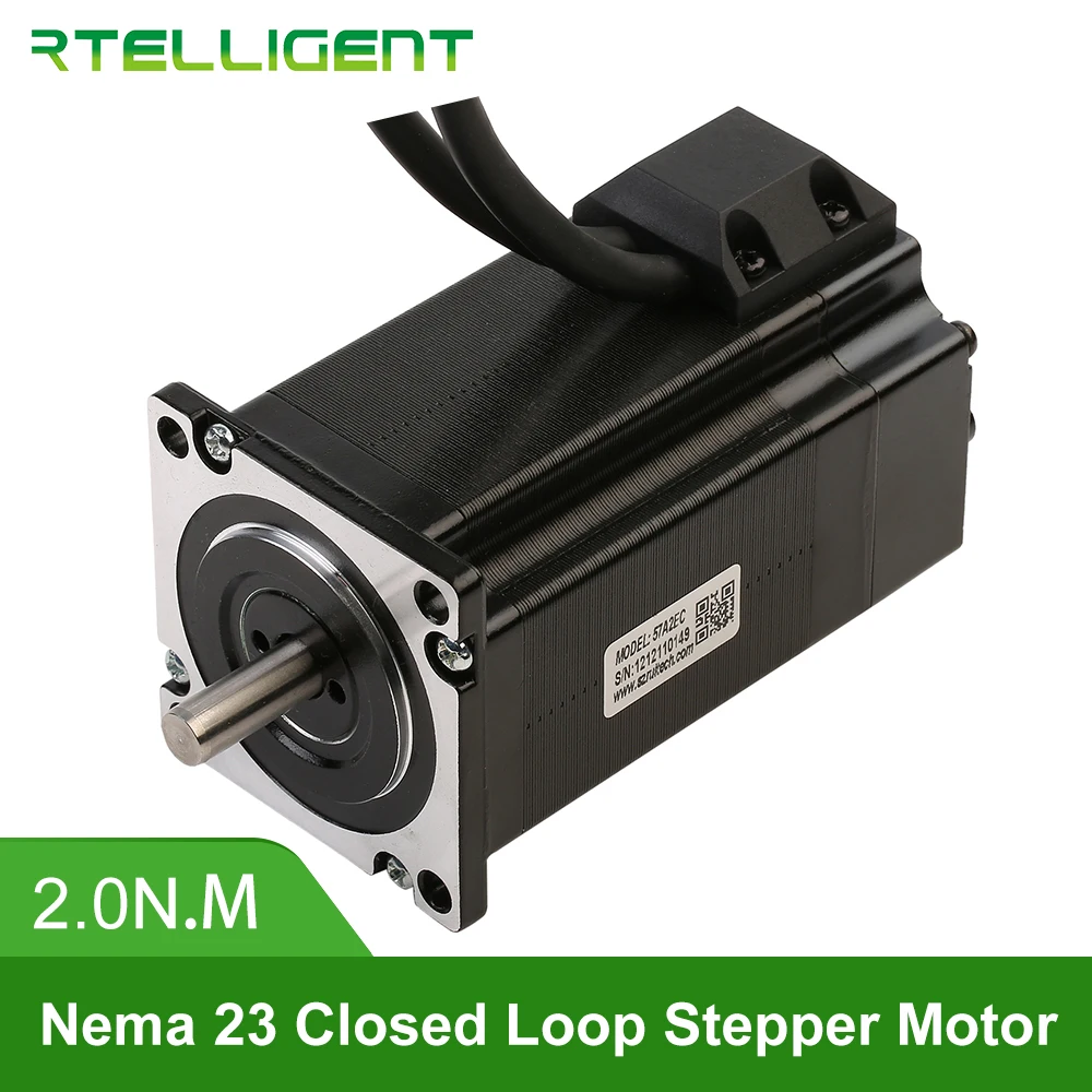 Интеллектуальный двухфазный гибридный шаговый двигатель Nema 23 57A2EC 2.0N.M 4.0A CNC с