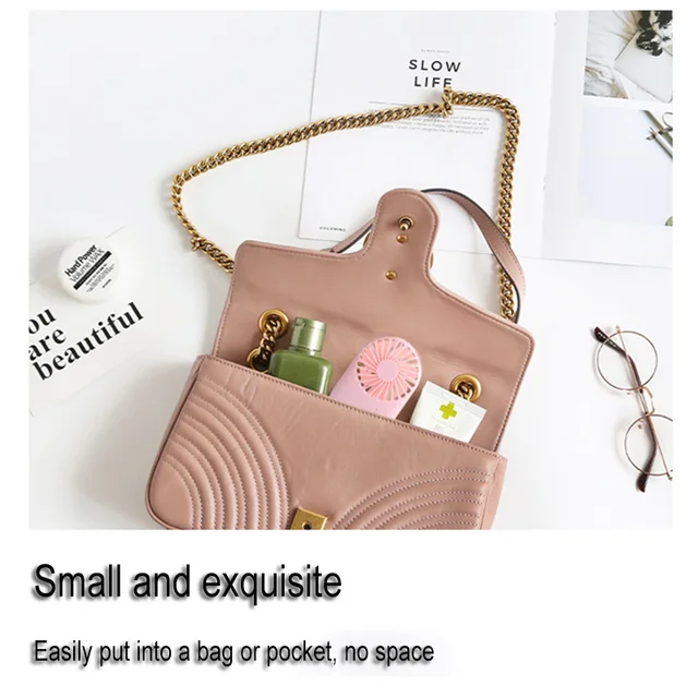 Rechargeable USB Mini Portable Pocket Fan Cool Air Hand Held Travel Cooling DC Mini Air Cooler Mini Fans USB Charging Outdoors 6