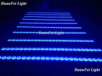 

12 unites 24x3w led linear bar wash wall washer outdoor ip65 3in1 rgb dmx led wall washer 3w
