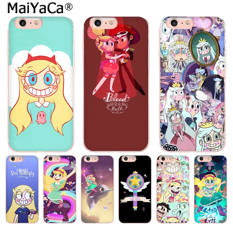 

MaiYaCa Star vs the Forces of Evil Soft silicone Luxury Phone case for Apple iphone 11 pro 8 7 66S Plus X 5S SE XS XR XS MAX