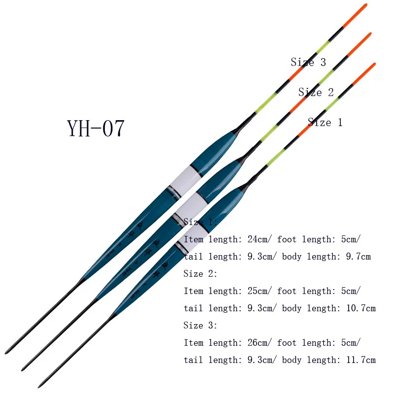 3 шт./лот, светящиеся поплавки для рыбалки, Электрический поплавок для рыбалки, мелководный рыболовный буй, пробковая древесина, пресная вода, Boya, без батареи - Цвет: YH-07