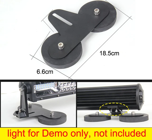 Led bar Car Mounts Magnet bracket Auto lights lamp Magnetic holder sucker  stands light bar Work lamp installation Accessory - AliExpress