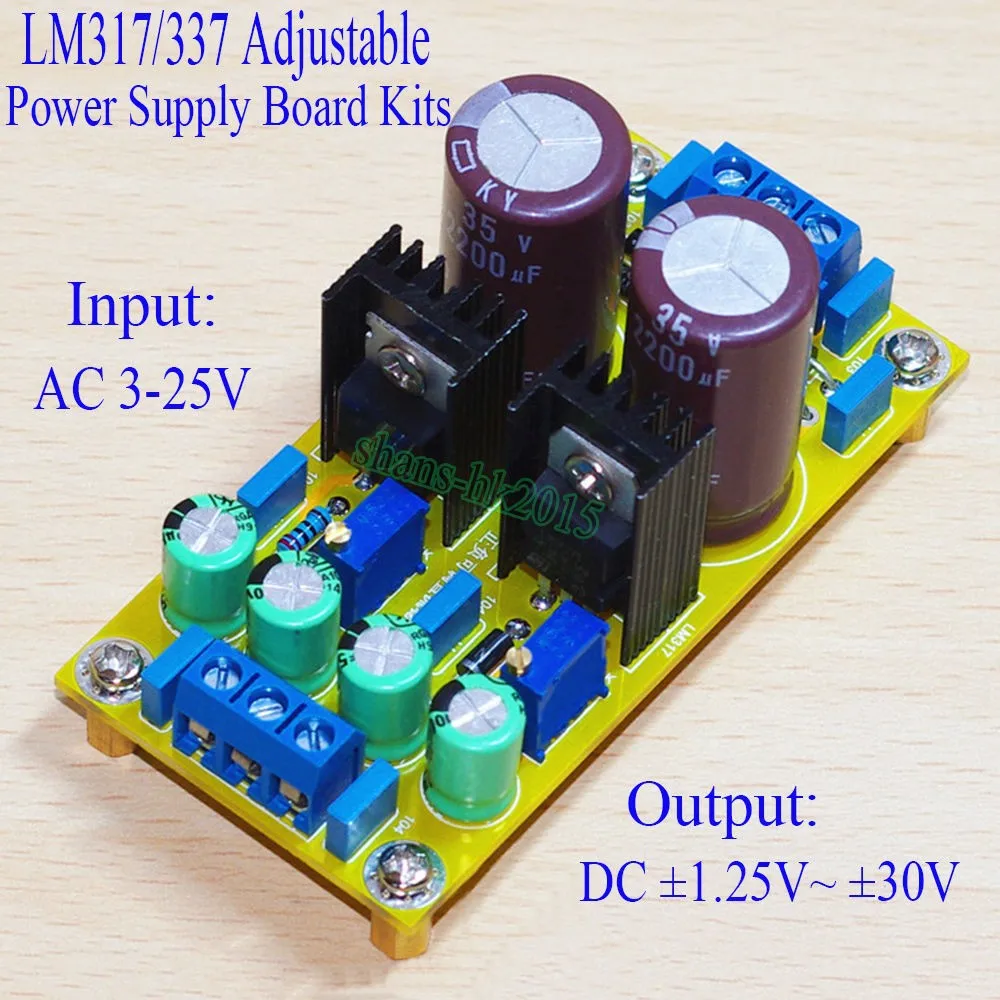 Купить Новый lm317 lm337 dc регулируемый регулируемый блок питания ...