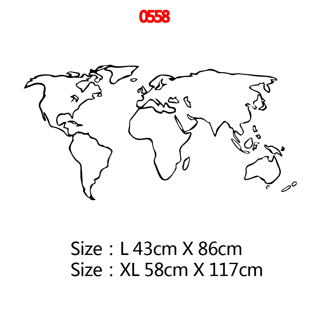 Художественная карта мира виниловая настенная наклейка для украшения комнаты Аксессуары для спальни декор для офиса семейная декоративная карта обои фрески - Цвет: Style9