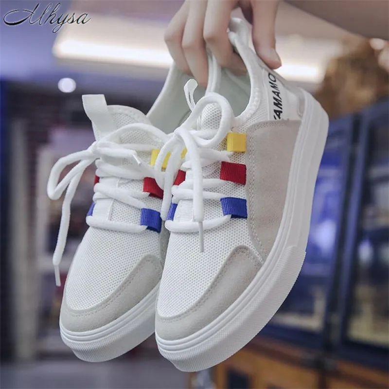 

Mhysa 2019 New Spring And Autumn Fashion Sneakers Women's Wild Women's Shoes Mixed Color Lace up Daddy Shoes Casual Shoes L019