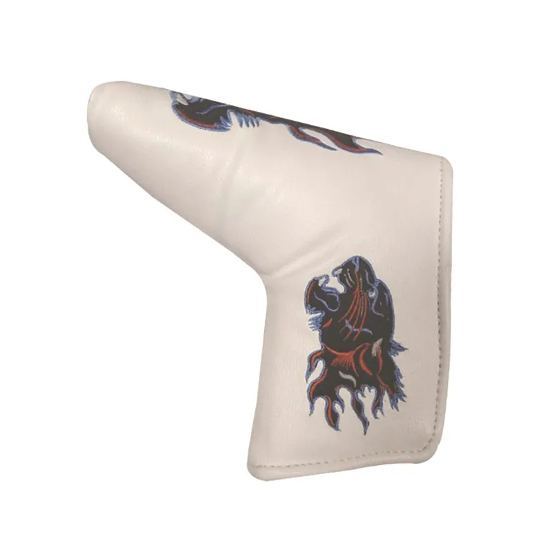Golf Putter Cover Headcover for Blade Golf Putter White Head Cover with
