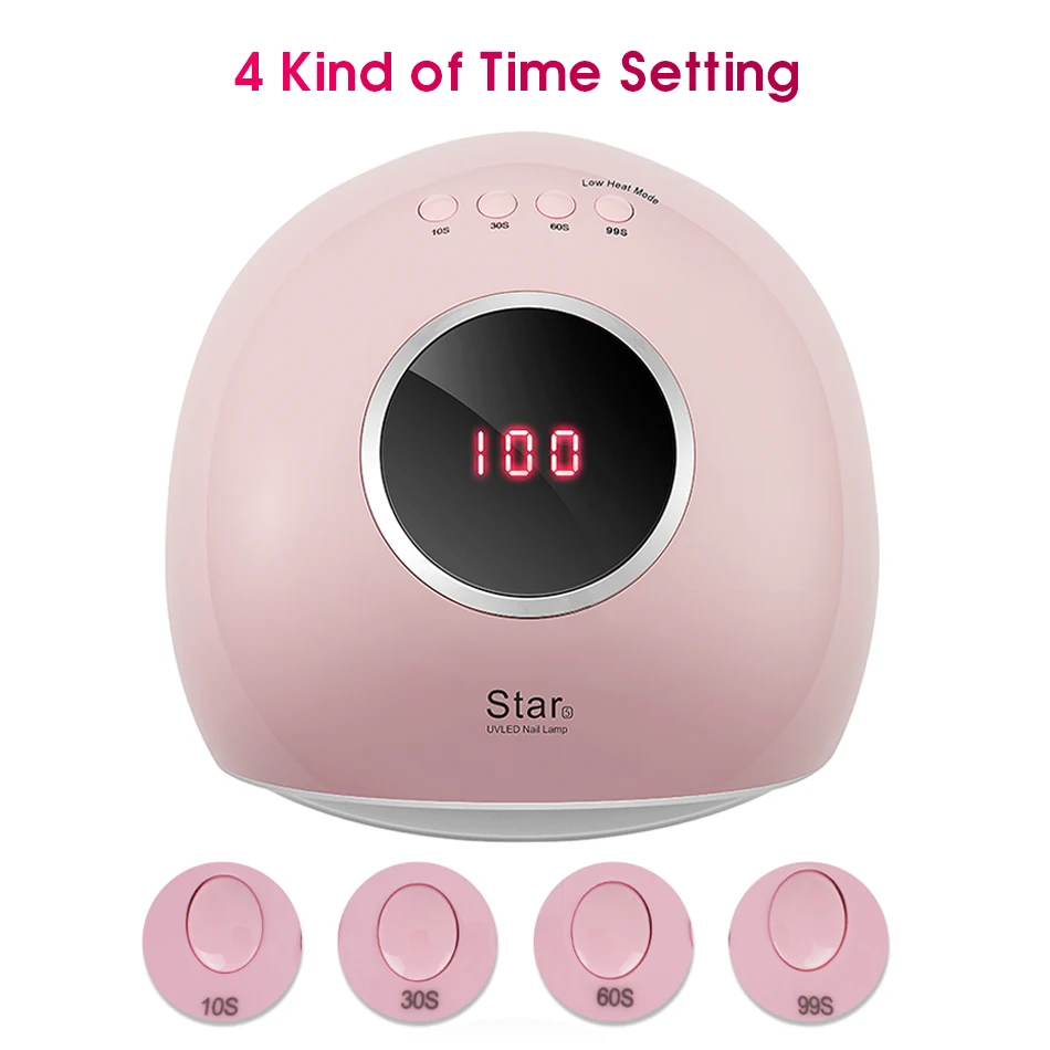 Billig ROHWXY 72 W Nagel Trockner UV LED Nagel Lampe Für Maniküre USB Eis Lampe Nägel Kunst Werkzeug Für Schnell Trocknend alle Gel Polnischen Hybrid Lack