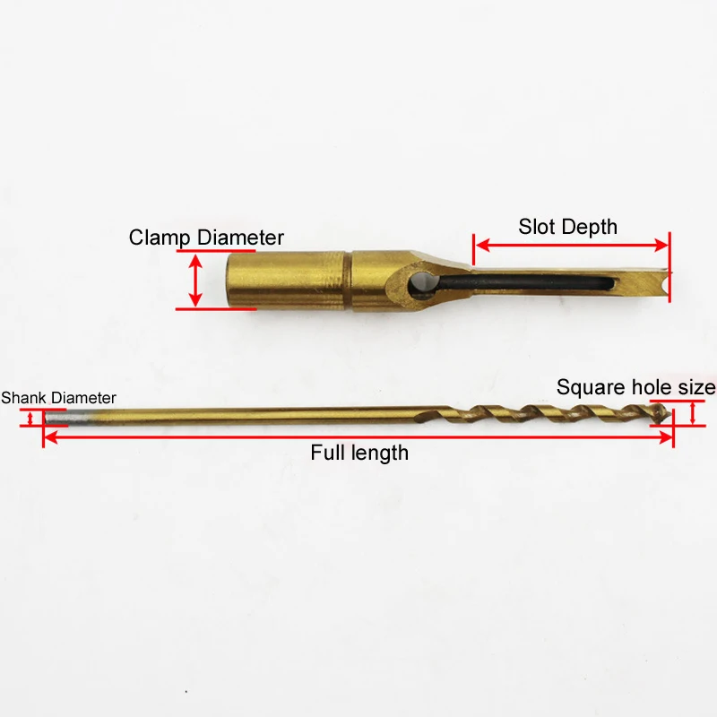 6 размер/набор титановое покрытие высокая твердость HSS для обработки дерева квадратные отверстия дрель Инструмент Пила врезное долото дерево сверло