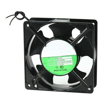 

120x120x38mm 5 Blades Metal Frame Axial Flow Cooling Fan AC 220/240V 0.12A 22W