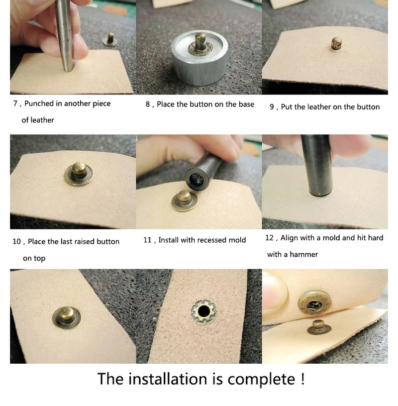 Meetee 1 компл. Sanp Кнопка крепежа установка набор инструментов Сделай сам вручную для кожи ремесло сумка Кнопка Пряжка установка аксессуар AP2241