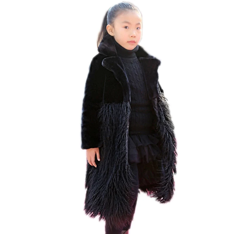2018 Turn Down Collar Tall Girl Faux Fur Coat Warm Long Slim Outerwear Fake Fur Patchwork Children Overcoat Big Girls Fur Jacket
2018 Turn Down Collar Tall Girl Faux Fur Coat Warm Long Slim Outerwear Fake Fur Patchwork Children Overcoat Big Girls Fur Jacket