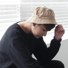 Пара влюбленных ведро шляпы хип хоп сплошной цвет для женщин мужчин лето Панама шляпа японский Боб Буни шляпа хлопок джинсовые шляпы YG609