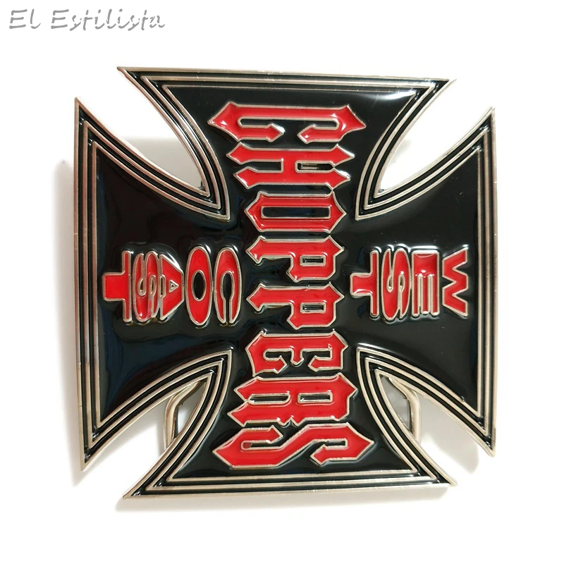 High Quality Males Brand Cross Metal Belt Buckle Unisex Classic Choppers Buckles Men Jeans Accessories 4cm Width Belts Ornaments |