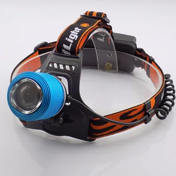 

2 color 2 Leds White Blue headlight for fishing headlamp Torch Head Lamp Q5 Head Light Flashlight waterproof Led flashlight