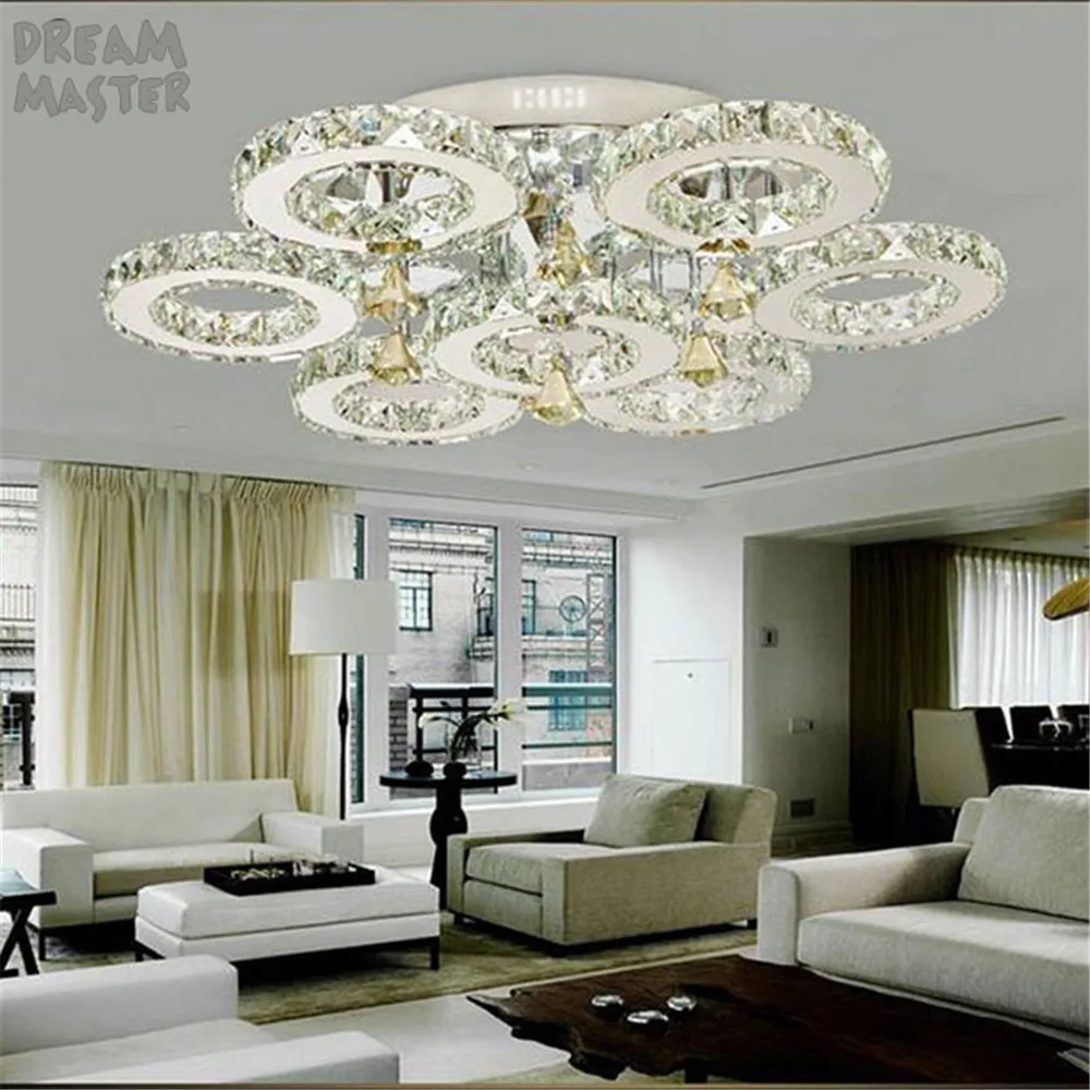 Grande hall de entrada lustre moderno Industrial LEVOU Anel de iluminação Escada Lustre lustre