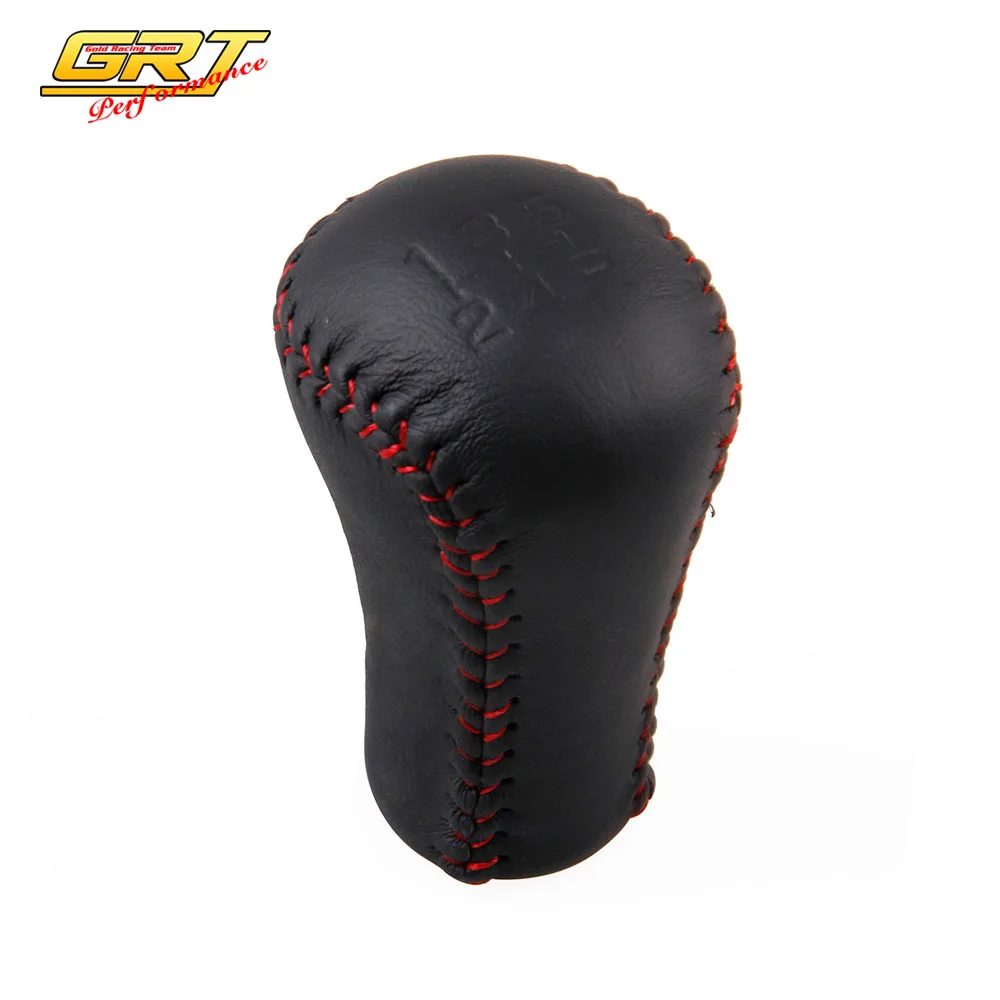 GRT Universal Leather Shift Knob Car Gear Shift Knob for 5 Speed Manual