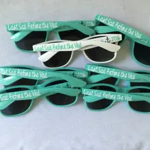 Пользовательские последние паруса перед вуалью солнцезащитные очки с надписью невеста, день рождения поздний солнечные очки, подружки невесты подарок на помолвку, девичник подарки