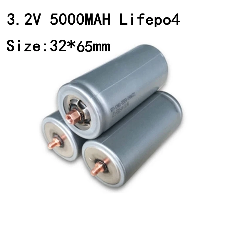 3,2 V 32650 батарея 5000mah аккумуляторная LiFePO4 батарея для солнечного света Электрический велосипед E-аккумулятор для электровелосипеда используется с винтовое соединение