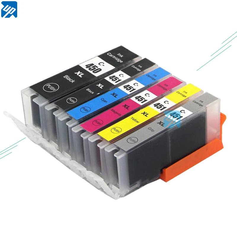 Совместимый картридж с чернилами PGI 450 CLI 451 BK C M Y GY для Canon PIXMA MG6340 MG7140 iP8740 MG7540 MG5540